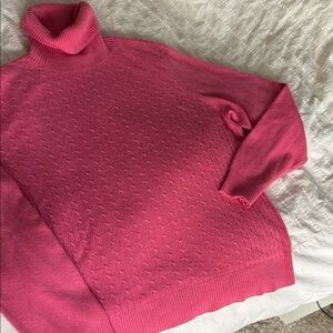Designers Originals Vibrant Pink Cowl Neck Sweater